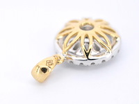 Gouden hanger met diamanten, excl. ketting - afbeelding 8 van  9