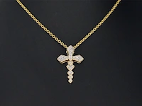 Gouden hanger met diamanten, excl. ketting - afbeelding 2 van  8