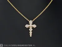Gouden hanger met diamanten - afbeelding 2 van  7