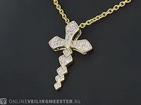 Gouden hanger met diamanten - afbeelding 3 van  7