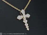 Gouden hanger met diamanten - afbeelding 4 van  7