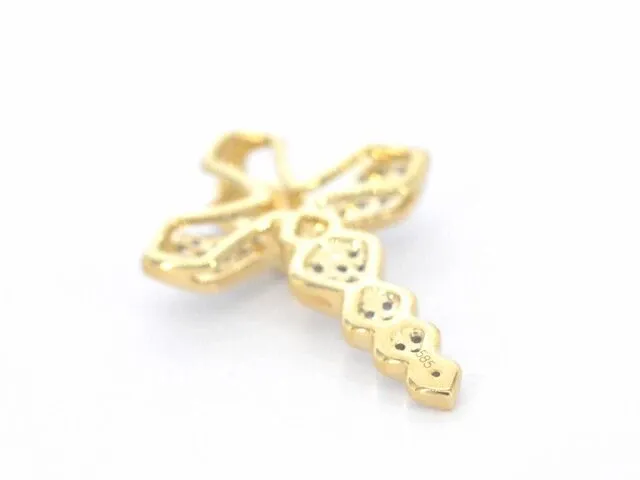 Gouden hanger met diamanten - afbeelding 6 van  7