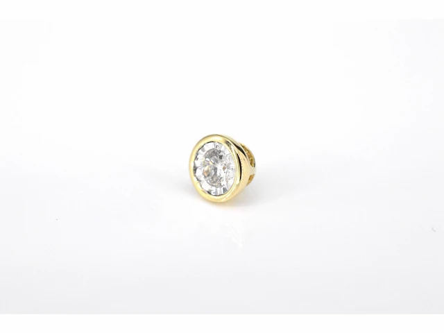 Gouden hanger met een briljant geslepen diamant excl. ketting - afbeelding 4 van  7