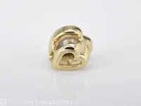 Gouden hanger met een briljant geslepen diamant in hartvorm - afbeelding 6 van  7