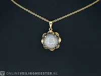 Gouden hanger met een edelsteen - afbeelding 3 van  9