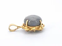 Gouden hanger met een edelsteen - afbeelding 8 van  9