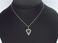 Gouden hanger met een uniek geslepen diamant, excl. ketting - afbeelding 3 van  10