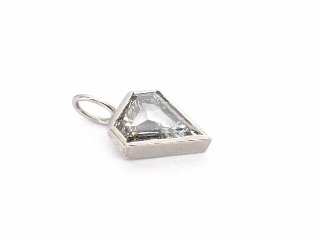 Gouden hanger met een uniek geslepen diamant, excl. ketting - afbeelding 7 van  10