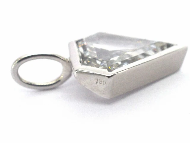 Gouden hanger met een uniek geslepen diamant, excl. ketting - afbeelding 9 van  10