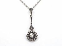 Gouden hanger met natuurlijke diamanten - afbeelding 1 van  6