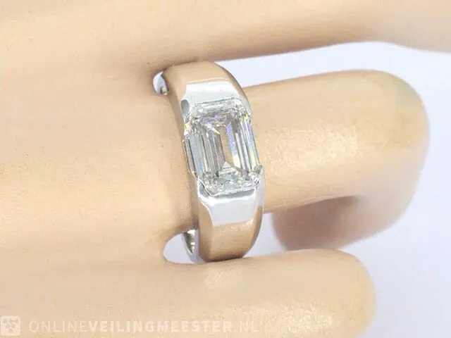 Gouden heren ring met 4.00 carat geslepen diamant - afbeelding 3 van  9