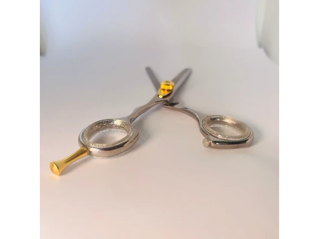 Gouden kappersschaar 14kt goldplated - afbeelding 4 van  10