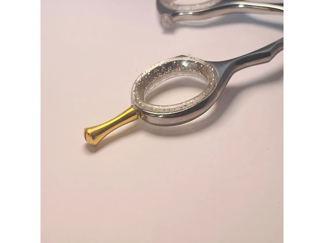 Gouden kappersschaar 14kt goldplated - afbeelding 6 van  10
