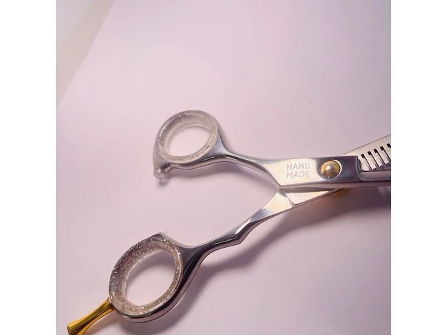 Gouden kappersschaar 14kt goldplated - afbeelding 7 van  10