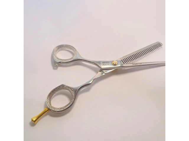 Gouden kappersschaar 14kt goldplated - afbeelding 8 van  10