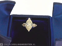 Gouden marquise ring met een centrale diamant van 5.45 carat - afbeelding 3 van  12