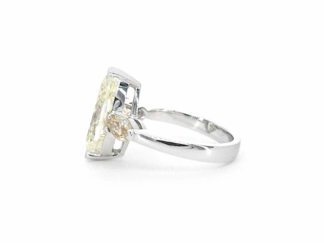 Gouden marquise ring met een centrale diamant van 5.45 carat - afbeelding 10 van  14