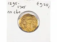 Gouden munt andronicus ii 1295-1305 na chr.