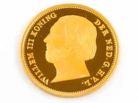 Gouden munt koning willem