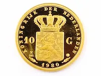 Gouden munt koningin beatrix - afbeelding 2 van  2
