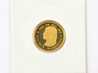 Gouden munt koningin wilhelmina - afbeelding 1 van  2