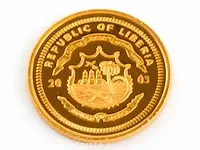 Gouden munt liberia 2003 - afbeelding 2 van  2