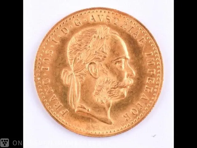 Gouden munt oostenrijk 1915 - afbeelding 1 van  2