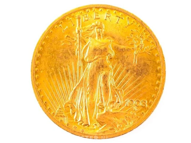 Gouden munt usa 1908 - afbeelding 2 van  2