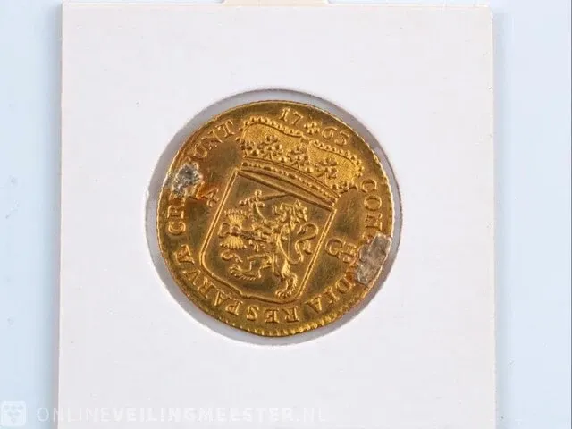 Gouden munt utrecht 1763 - afbeelding 2 van  2