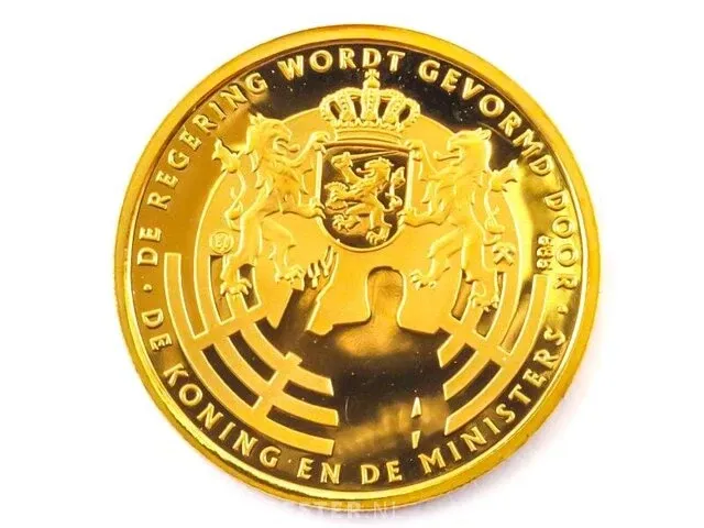 Gouden munt willem alexander - afbeelding 2 van  2