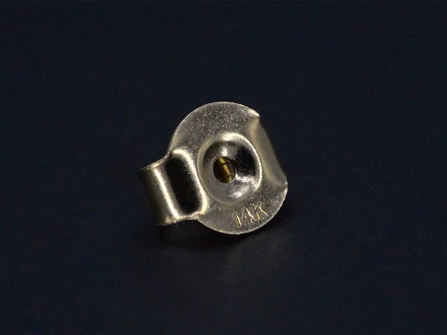 Gouden oorbellen diamant saffier - afbeelding 9 van  9