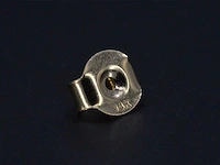Gouden oorbellen diamant saffier - afbeelding 9 van  9
