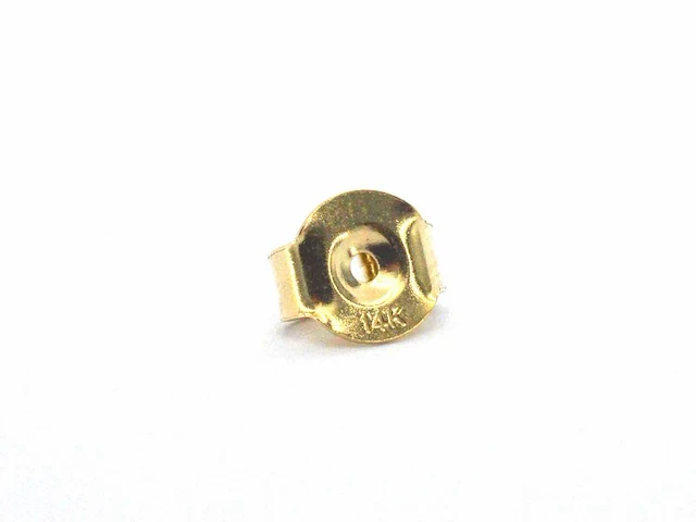Gouden oorbellen in klaver vier vorm met diamanten - afbeelding 7 van  9