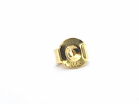 Gouden oorbellen in klaver vier vorm met diamanten - afbeelding 7 van  9