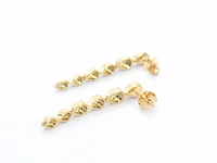 Gouden oorbellen met diamanten - afbeelding 8 van  10