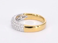 Gouden pave ring diamant 0.90 ct - afbeelding 2 van  10