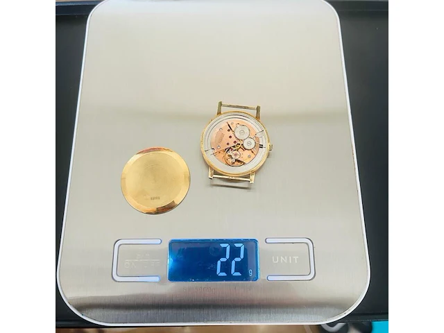 Gouden pontiac horloge 14kt goud - afbeelding 5 van  11