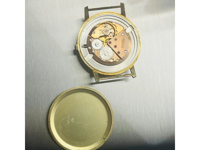 Gouden pontiac horloge 14kt goud - afbeelding 6 van  11