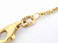 Gouden raindrop collier met diamanten - afbeelding 9 van  10