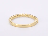 Gouden rijring bezet met briljant geslepen diamanten - afbeelding 7 van  9