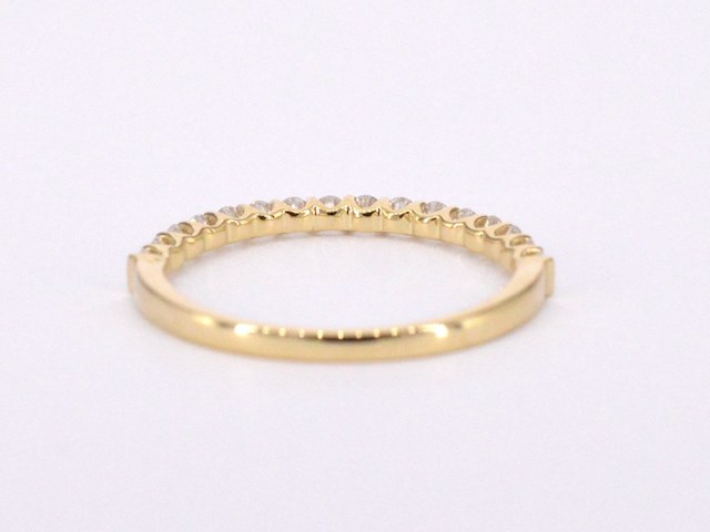 Gouden rijring bezet met briljant geslepen diamanten - afbeelding 7 van  9