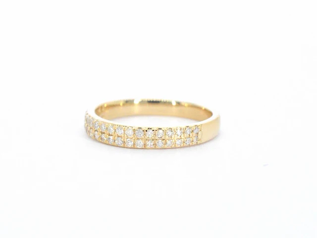 Gouden rijring met diamanten - afbeelding 7 van  11
