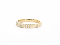 Gouden rijring met diamanten - afbeelding 7 van  11