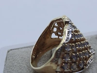 Gouden ring, 14 karaats - afbeelding 8 van  9