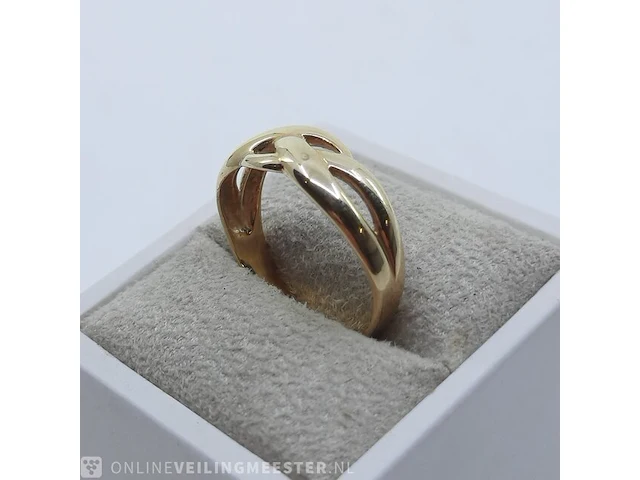 Gouden ring, 14 karaats - afbeelding 3 van  10