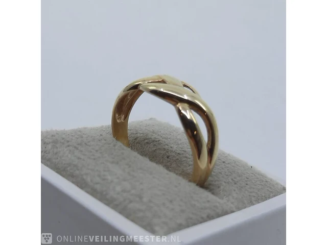 Gouden ring, 14 karaats - afbeelding 6 van  10