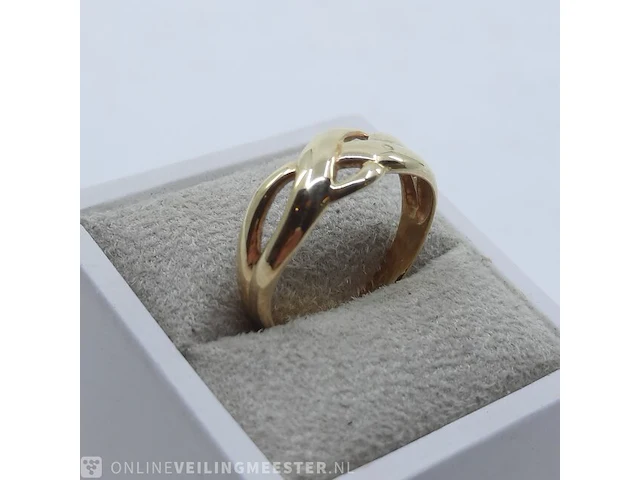 Gouden ring, 14 karaats - afbeelding 8 van  10
