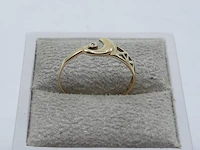 Gouden ring, 14 karaats - afbeelding 1 van  6