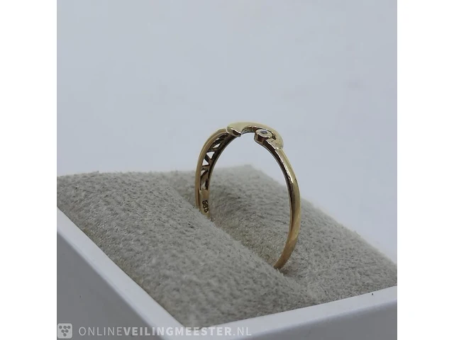 Gouden ring, 14 karaats - afbeelding 4 van  6