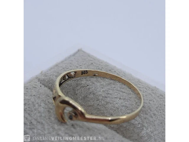 Gouden ring, 14 karaats - afbeelding 6 van  6